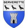 Pegatinas escudo de armas de Serverette adhesivo de la etiqueta engomada