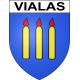 Stickers coat of arms Vialas adhesive sticker