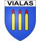 Vialas Sticker wappen, gelsenkirchen, augsburg, klebender aufkleber