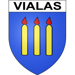 Stickers coat of arms Vialas adhesive sticker