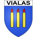 Stickers coat of arms Vialas adhesive sticker