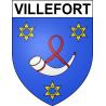 Villefort 48 ville sticker blason écusson autocollant adhésif