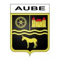 Aube 61 ville sticker blason écusson autocollant adhésif