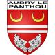 Aubry-le-Panthou 61 ville sticker blason écusson autocollant adhésif