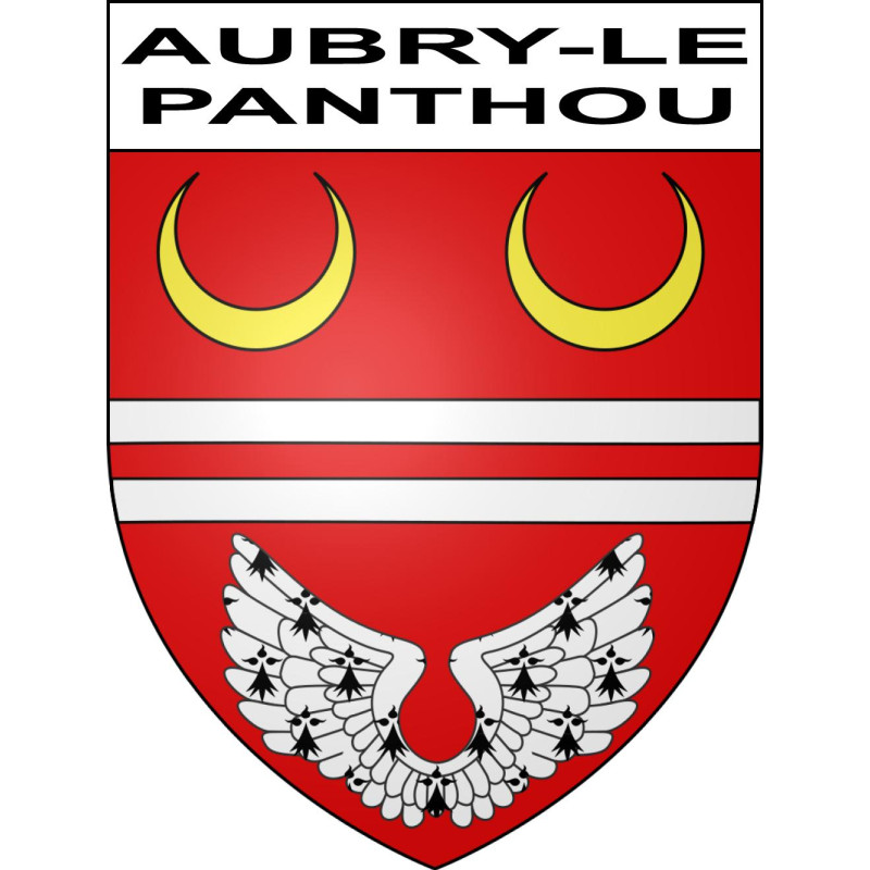 Adesivi stemma Aubry-le-Panthou adesivo