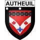 Autheuil 61 ville sticker blason écusson autocollant adhésif