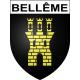 Bellême Sticker wappen, gelsenkirchen, augsburg, klebender aufkleber