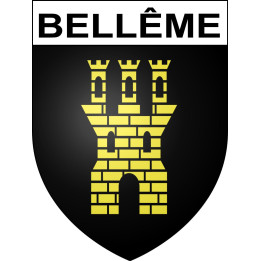 Bellême 61 ville sticker blason écusson autocollant adhésif
