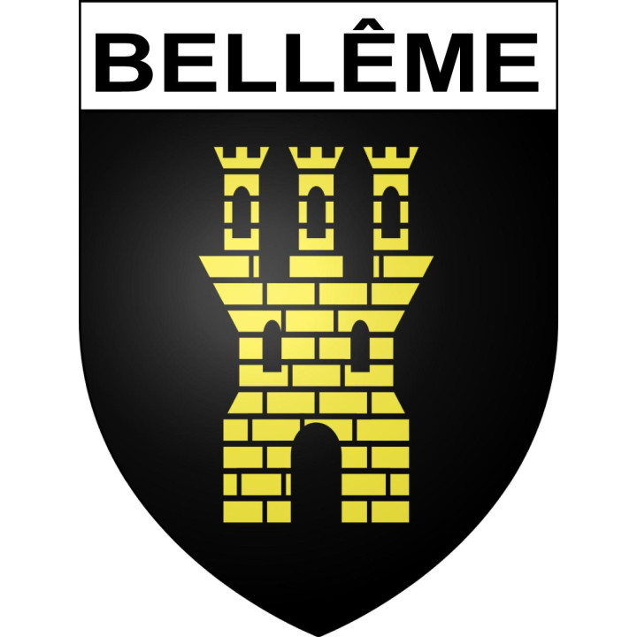 Bellême 61 ville sticker blason écusson autocollant adhésif