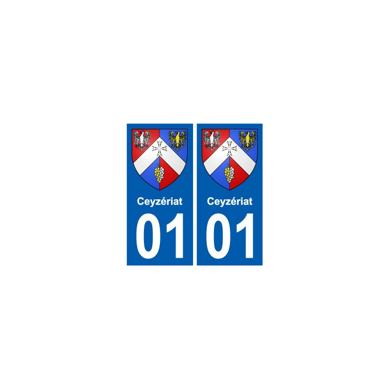 01 Ceyzériat ville autocollant plaque sticker