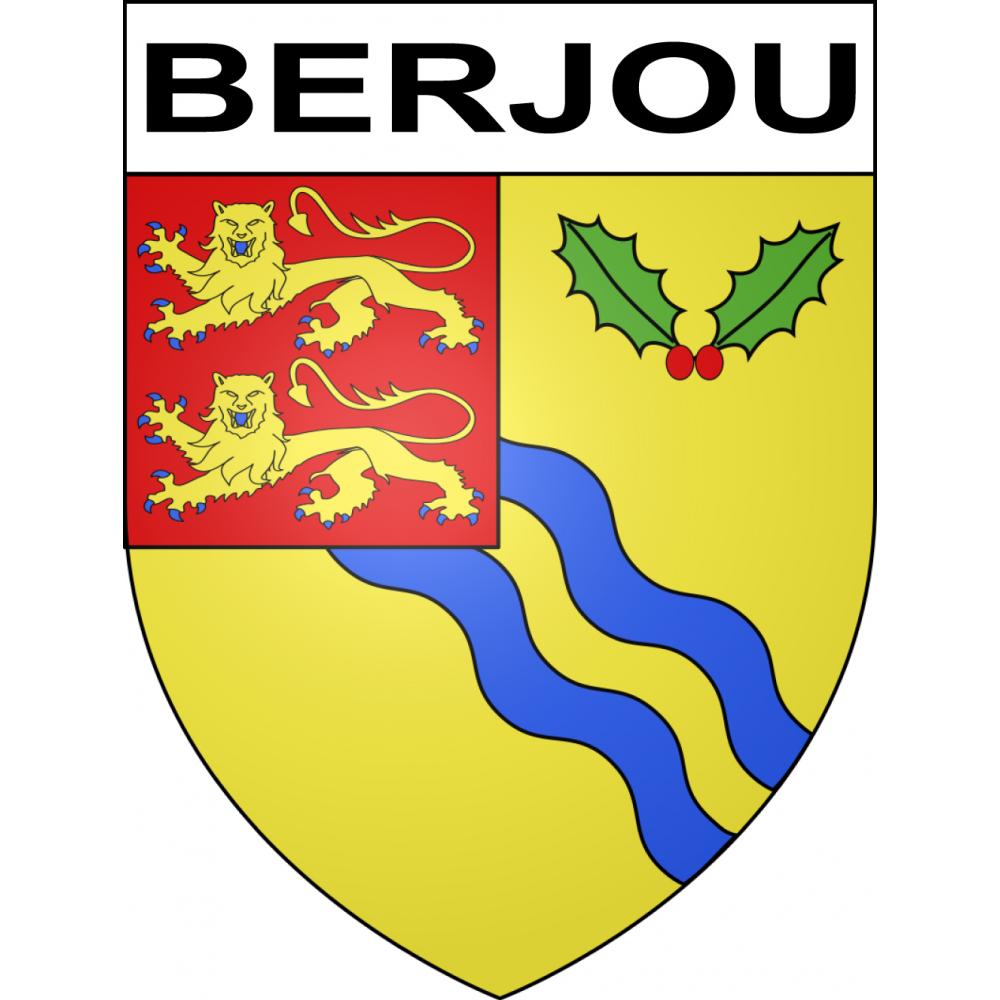 Berjou Sticker wappen, gelsenkirchen, augsburg, klebender aufkleber