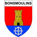 Stickers coat of arms Bonsmoulins adhesive sticker
