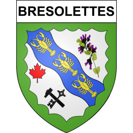 Bresolettes 61 ville sticker blason écusson autocollant adhésif