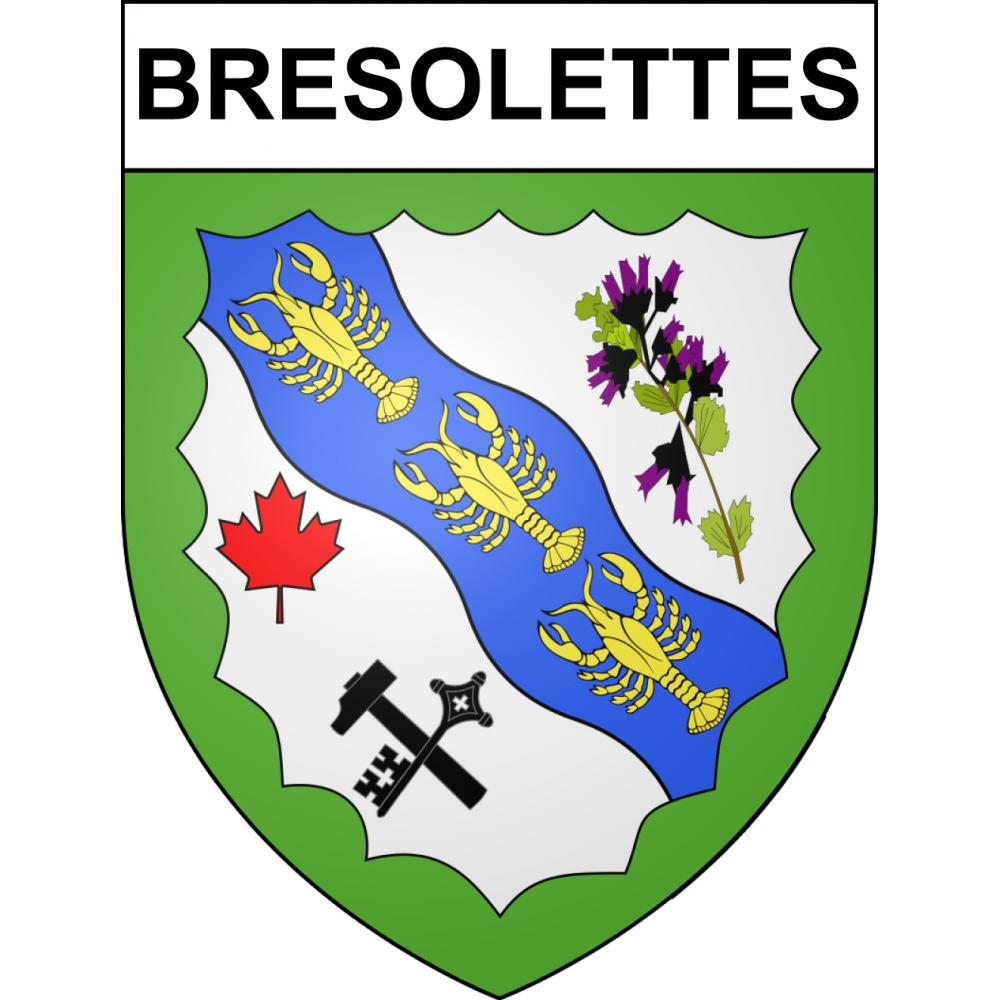 Adesivi stemma Bresolettes adesivo