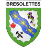 Pegatinas escudo de armas de Bresolettes adhesivo de la etiqueta engomada