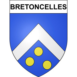 Pegatinas escudo de armas de Bretoncelles adhesivo de la etiqueta engomada
