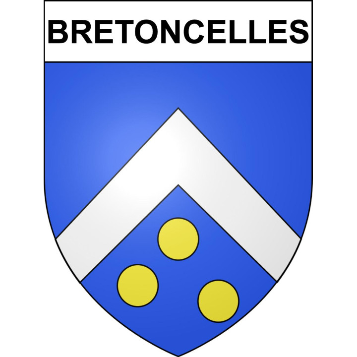 Stickers coat of arms Bretoncelles adhesive sticker