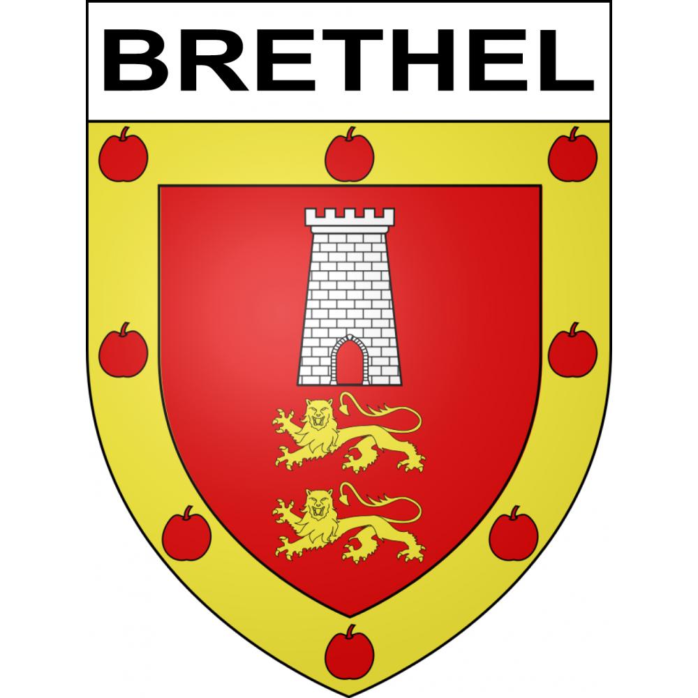 Brethel Sticker wappen, gelsenkirchen, augsburg, klebender aufkleber