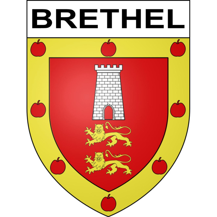 Brethel Sticker wappen, gelsenkirchen, augsburg, klebender aufkleber
