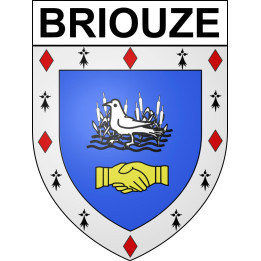 Briouze Sticker wappen, gelsenkirchen, augsburg, klebender aufkleber