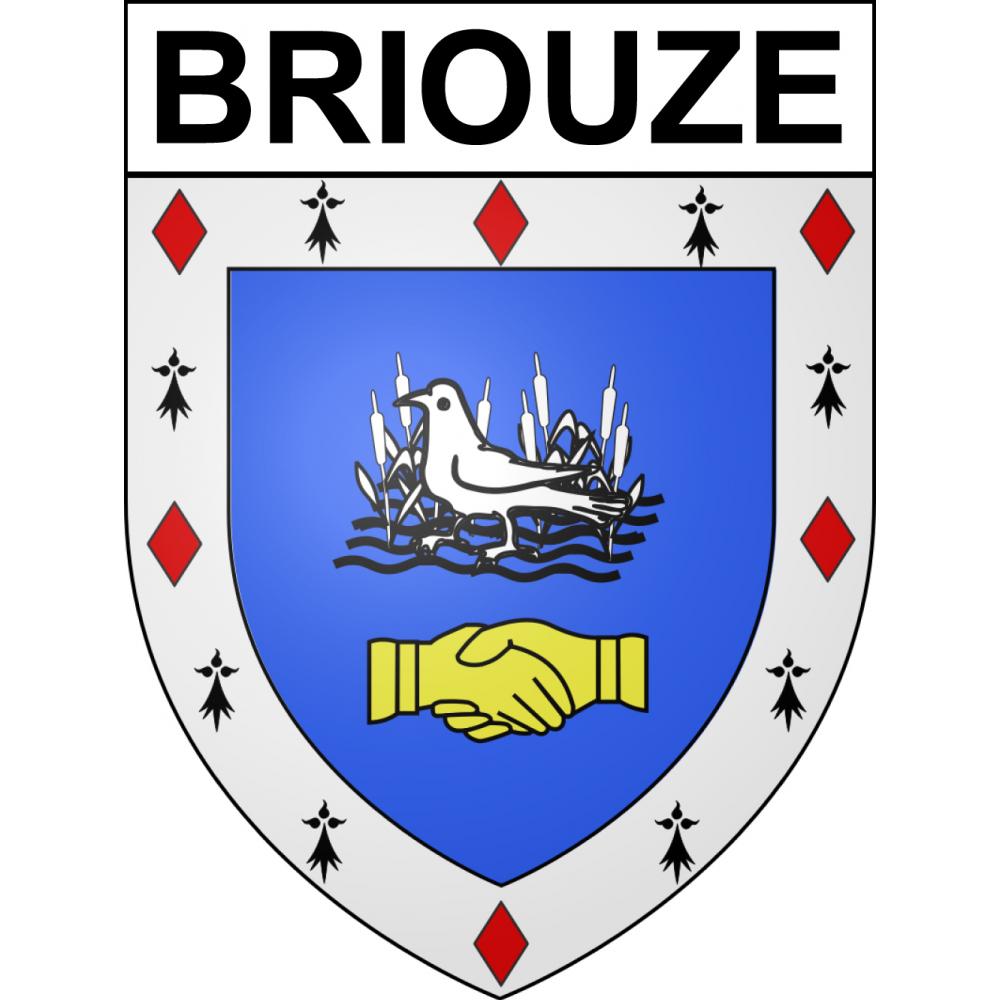 Stickers coat of arms Briouze adhesive sticker