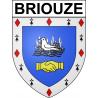 Adesivi stemma Briouze adesivo