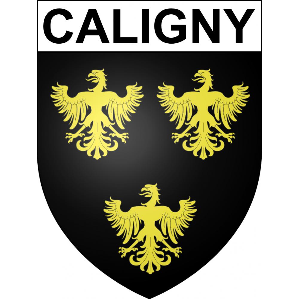 Caligny 61 ville sticker blason écusson autocollant adhésif