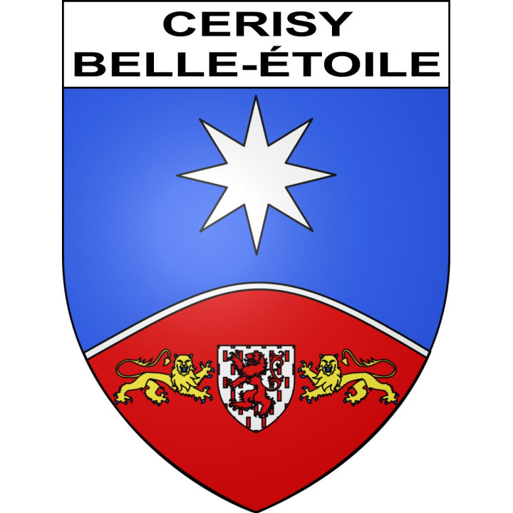 Stickers coat of arms Cerisy-Belle-Étoile adhesive sticker