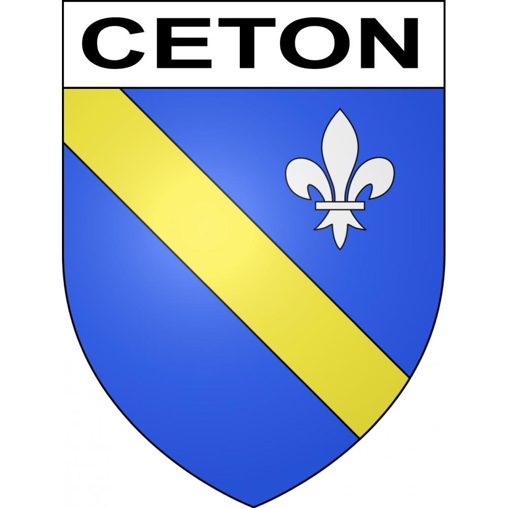 Ceton 61 ville sticker blason écusson autocollant adhésif