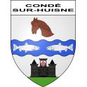 Condé-sur-Huisne 61 ville sticker blason écusson autocollant adhésif