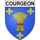 Courgeon Sticker wappen, gelsenkirchen, augsburg, klebender aufkleber