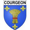 Courgeon 61 ville sticker blason écusson autocollant adhésif