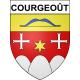 Courgeoût 61 ville sticker blason écusson autocollant adhésif