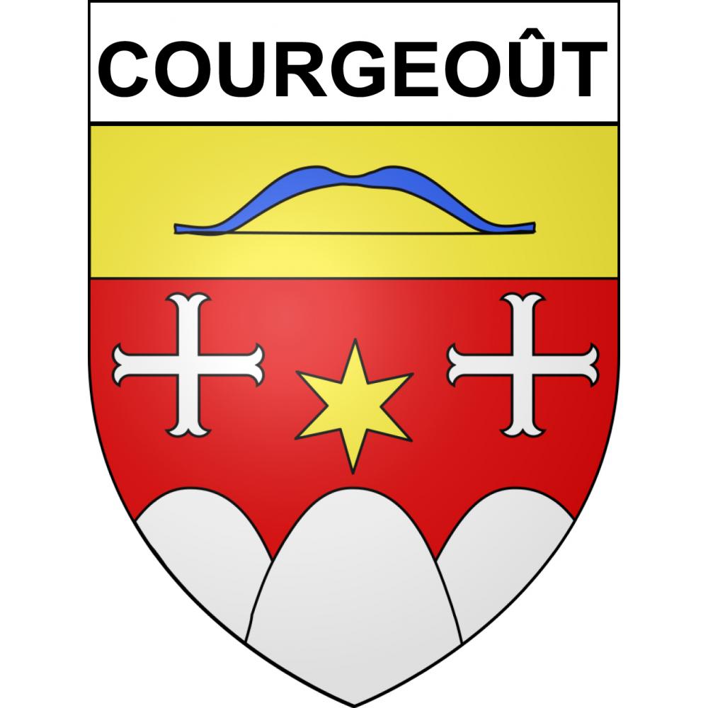 Stickers coat of arms Courgeoût adhesive sticker