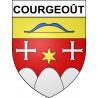 Courgeoût 61 ville sticker blason écusson autocollant adhésif