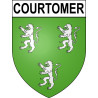 Stickers coat of arms Courtomer adhesive sticker