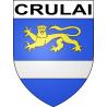 Crulai 61 ville sticker blason écusson autocollant adhésif