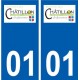 01 Châtillon-sur-Chalaronne logo ville autocollant plaque sticker