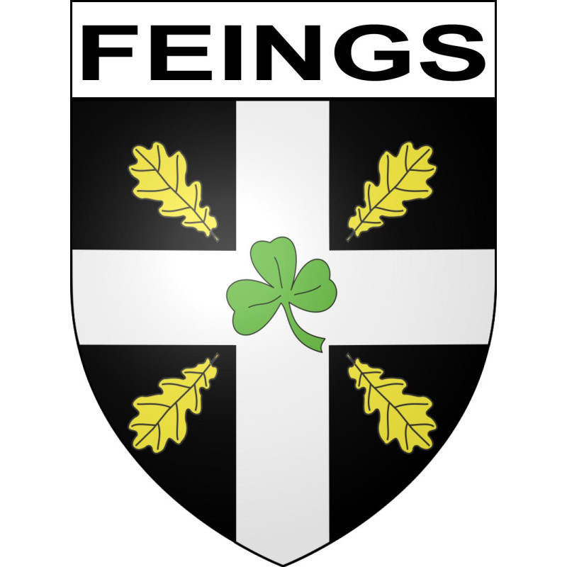Pegatinas escudo de armas de Feings adhesivo de la etiqueta engomada