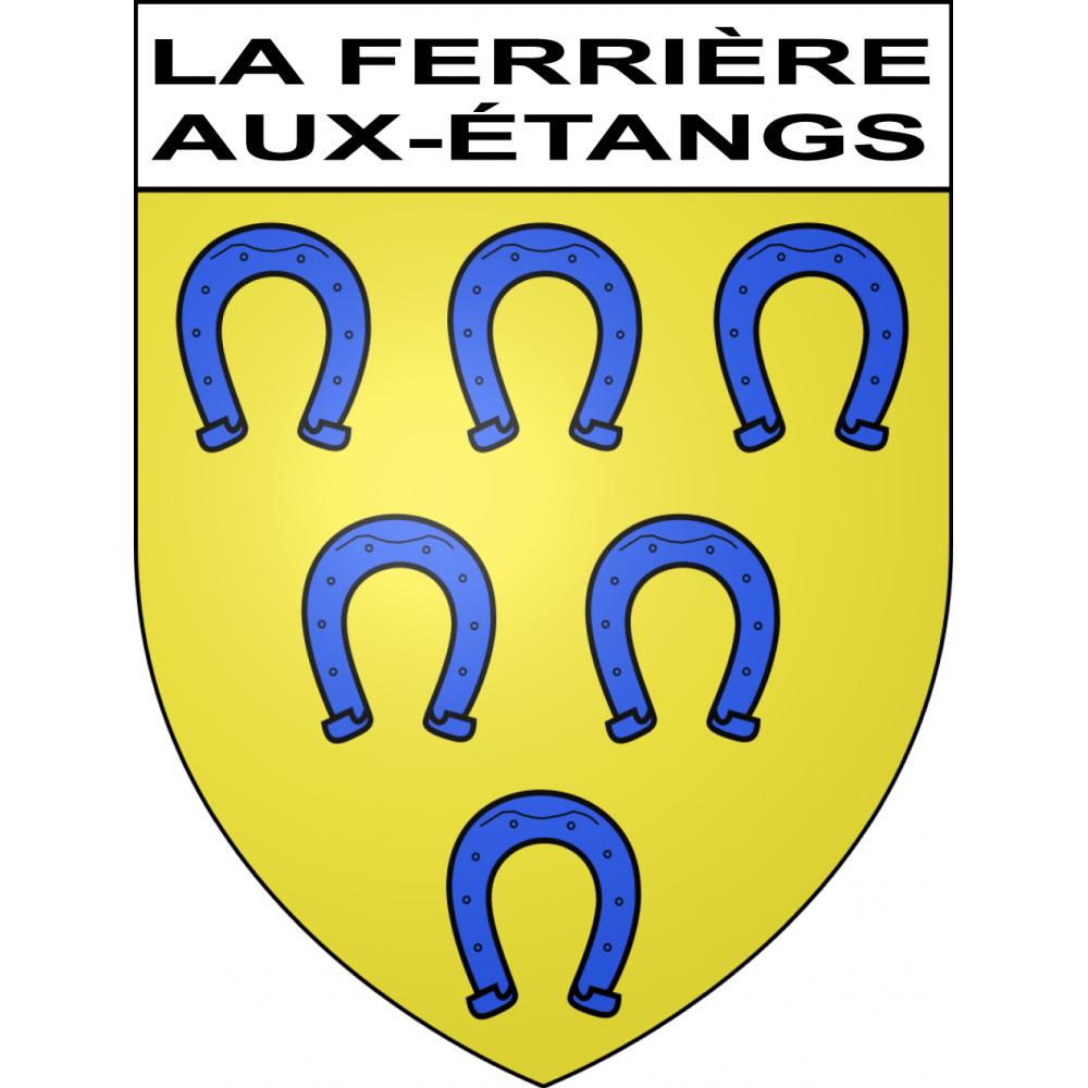 Stickers coat of arms La Ferrière-aux-Étangs adhesive sticker