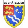 Le Châtellier Sticker wappen, gelsenkirchen, augsburg, klebender aufkleber