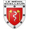 Le Ménil-Scelleur Sticker wappen, gelsenkirchen, augsburg, klebender aufkleber