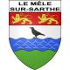 Stickers coat of arms Le Mêle-sur-Sarthe adhesive sticker