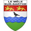 Adesivi stemma Le Mêle-sur-Sarthe adesivo