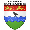 Le Mêle-sur-Sarthe Sticker wappen, gelsenkirchen, augsburg, klebender aufkleber