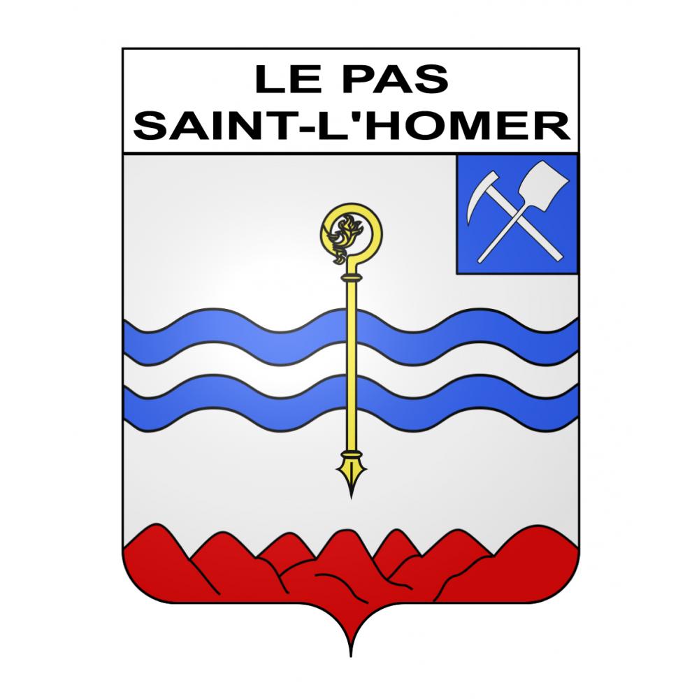 Le Pas-Saint-l'Homer 61 ville sticker blason écusson autocollant adhésif