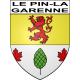 Pegatinas escudo de armas de Le Pin-la-Garenne adhesivo de la etiqueta engomada