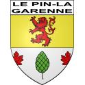 Pegatinas escudo de armas de Le Pin-la-Garenne adhesivo de la etiqueta engomada