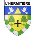 Pegatinas escudo de armas de L'Hermitière adhesivo de la etiqueta engomada