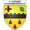 L'Hôme-Chamondot 61 ville sticker blason écusson autocollant adhésif